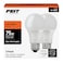 Feit Electric LED Light Bulbs - A19 75W Equivalent, 80 CRI - 2700K, 2 Pack