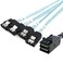 chenyang Mini SAS SFF-8643 Host 1 to 4 SATA 7Pin Target Hard Disk 6Gbps Data Server Raid Cable 0.5M