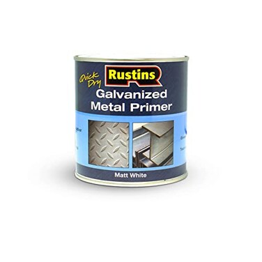 Rustins Quick Dry Galvanised Metal Primer 250ml8.5 Fl. Oz.