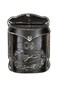 Creative Co-Op Embossed Metal Post Box with Distressed Finish, Black