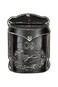 Creative Co-Op Embossed Metal Post Box with Distressed Finish, Black