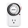 BN-LINK 24-Hour Heavy Duty Mechanical Timer Outlet,Indicator Light, 3-Prong