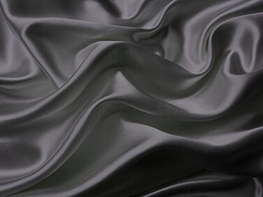 MK Home Mk Collection 4pc California King Soft Silky Satin Solid Dark Gray/Charcoal Deep Pocket Sheet Set New