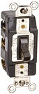 Leviton 30 Amp, 120 Volt, Toggle Double-Pole AC Quiet Switch, 1288, Brown