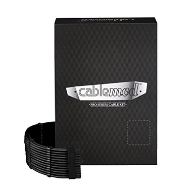 CableMod E-Series Pro ModMesh Sleeved Cable Kit for EVGA G/G/ P/P/ T ,Black