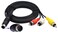 zdyCGTime 3 RCA to 7 Pin Mini DIN S-Video Extension Cable, 5ft/1.5M, for Laptop, Personal Computer, Projector, Television, DVD Player