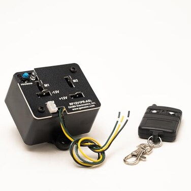GAMA Electronics RF Remote Control Reverse Polarity 12VDC Motor Control with Auxiliary Switch Input
