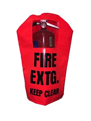p.e.k. FIRE EXTINGUISHER COVER ,PEK 350- Single - WITH WINDOW - Large, Fits 10-20 lb extinguishers