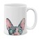 MUGBREW Sphynx Kitten Cat Ceramic Coffee Mug Tea Cup, 11 OZ