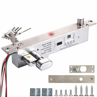 UHPPOTE Keyed Electric Drop Bolt Lock with Manual Key Override Fail-Secure