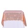 PartyDelight Rose Gold Sequin Tablecloth 50x50 Inch Square