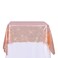 PartyDelight Rose Gold Sequin Tablecloth 50x50 Inch Square
