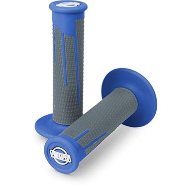 Pro Taper Clamp On Grips - Full Diamond ,BLUE/DARK GREY