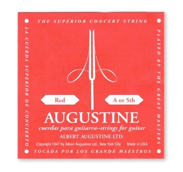 Augustine Strings Classic Nylon Singles - Classical Guitar String - Medium Tension 5th or A String - 1 Guitar String