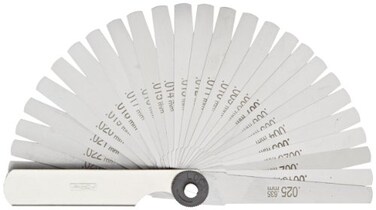 Fowler 52-485-006-0, Inch Tapered Thickness Gages 26 Leaf Set