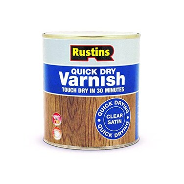 Rustins Quick Dry Varnish Clear Satin 500ml16.9 Fl. Oz.
