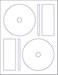 NextDayLabels Memorex CD/DVD Label, 2 Per Page ,250 Labels / 125 Sheets