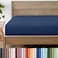 Bare Home Queen Fitted Sheet - 1800 Ultra-Soft ,Queen, Dark Blue
