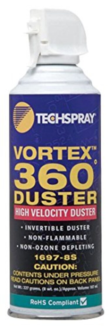 Techspray 1697-8S High Velocity Upside Down Spray Vortex 360 Duster 8 Ounce-by Techspray