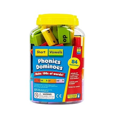 Educational Insights Phonics Dominoes: Short Vowels