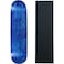 Moose Skateboard Deck Blank Stained Blue 8.0" Black Grip