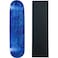 Moose Skateboard Deck Blank Stained Blue 8.0" Black Grip