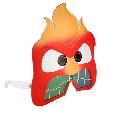 Sun-Staches Anger Sunglasses, Disney Inside Out Costume Accessory