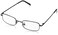 Foster Grant Men's Council 3 Pk Rectangular Reading Glasses, metal/Transparent, 49 mm,2.00