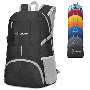 ZOMAKE Lightweight Packable Backpack 35L, Water Resistant Foldable Day Pack