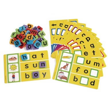 Excellerations Phonics Spelling Game for Kids and Classrooms Classroom Activity ,12 Game Boards,ItemPSG