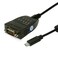 Gearmo USB C to RS232 Serial Adapter FTDI Chip LED Indicators High Speed Data Transfer Cross Platform Compatible 5 ft Cable