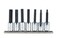 Proto Stanley J4990-SMA 3/8" Drive Metric Hex Bit Set, 7PC