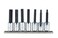 Proto Stanley J4990-SMA 3/8" Drive Metric Hex Bit Set, 7PC