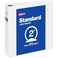AveryStandard View 3 Ring Binder, 2" Round Rings, 1 White Binder