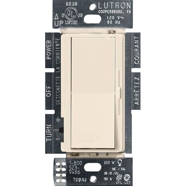 Lutron Diva LEDDimmer Switch, Paddle Dimmer, Single Pole/3-way