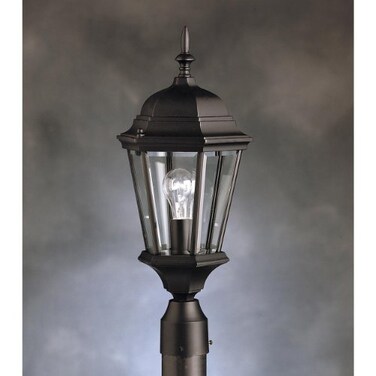 Kichler Madison Outdoor Post Light, Black