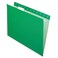 Pendaflex Recycled Hanging Folders, Letter Size, Bright Green, 1/5 Cut, 25/BX ,81610