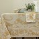 Benson Mills Harmony Scroll Woven Damask Fabric Tablecloth, Everyday, Parties, Special Occasions, Weddings and Holiday Table Cloth ,60" X 120" Rectangular, Silver“ Gold