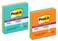 Post-it Super Sticky Notes, 4 x 4 in, Assorted Brights, 3 Lined Pads