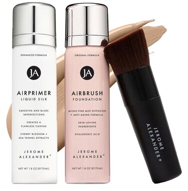Jerome Alexander Airbrush FoundationAirPrimer 3pc Set - Warm Medium