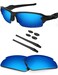 BLAZERBUCK Polarized Replacement LensesSock Kit for Oakley Flak 2.0 OO9295 - Ice Blue