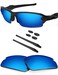 BLAZERBUCK Polarized Replacement LensesSock Kit for Oakley Flak 2.0 OO9295 - Ice Blue