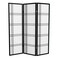 Red Lantern 5 ft. Tall Double Cross Shoji Screen - Black - 3 Panels