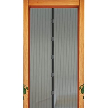 IdeaWorks JB7513 Magic Magnet Screen Door, Black