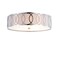 JONATHAN Y Aria 3-Light Flush Mount Ceiling Light 15.6", Chrome