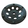 EDiamondTools 5" PCD Grinding Wheel for Epoxy, Glue, Mastic Removal, 6 PCD Segments