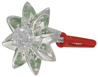 Hillman Mirror Rosettes, 4 Pack, Clear Acrylic with Screws