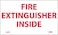 NMC M28PP Fire Sign, "FIRE EXTINGUISHER INSIDE", 5" Width x 3" Height