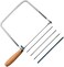 KAKURI Coping Saw Coping Frame and 5 Replacement Blades Set ,Woodworking, Wood Board, Plastic, and Metal Cutting Blade