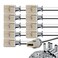 EMNOOTI G9 Socket,Ceramic G9 Bulb Lamp Holder,G9 Bi-Pin Light Socket with Wire for G9 Base Halogen Incandescent LED House Hold Light Bulb ,10-Pack